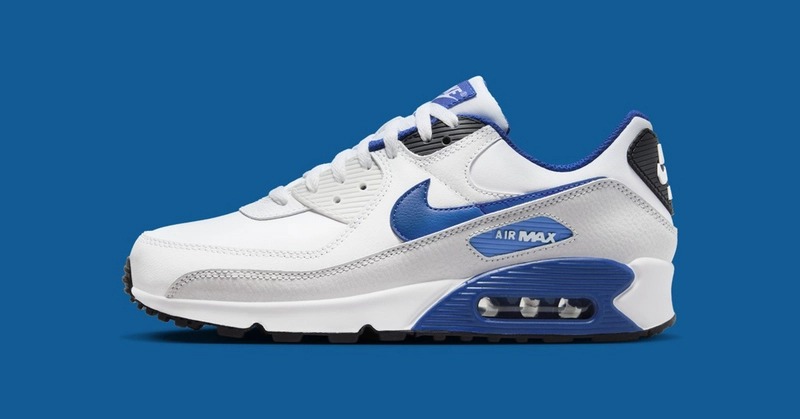 Nike air max white cheap with blue